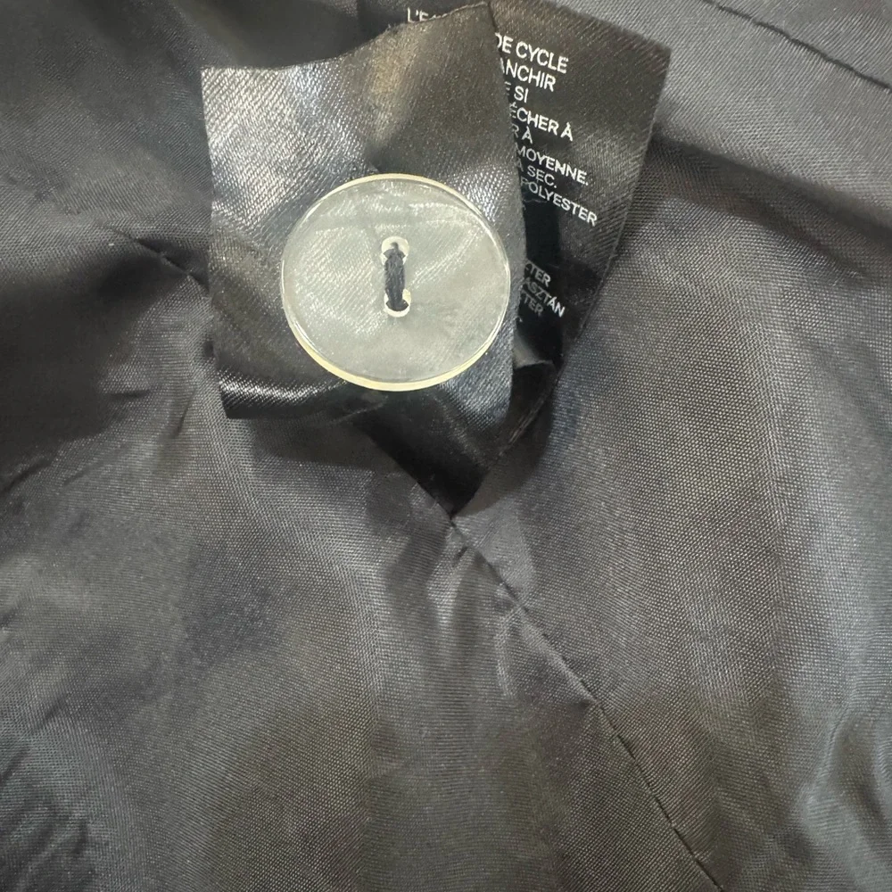 H&M Military Inspired Black Jacket Blazer 6